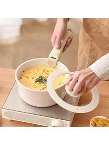 加厚通用锅柄夹 - 耐热可拆卸厨房户外烹饪锅夹，耐用金属锅盖提手，符合人体工学的手柄，易于安装/拆卸的杠杆机构，适用于大多数室内/户外炊具 | 防烫防滑设计 | 露营和厨房升级的理想之选，耐热 - 彩色 - 查看 6