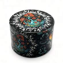 1 pieza Molinillo de especias portátil con luna azul y sol marrón, Moledor de polvo de especias, Accesorios para hombres y mujeres, Regalo para el Día de San Valentín, Navidad, Halloween - Multicolor - Ver 9