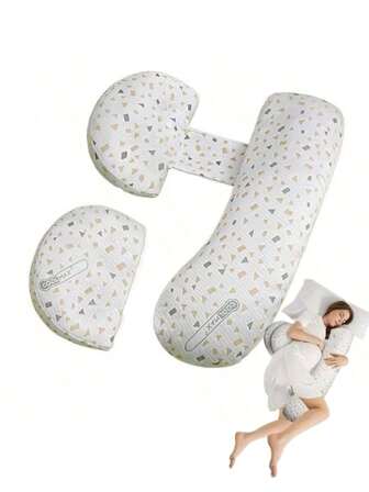 Pregnant Girl's Nursing Pillow, Pregnant Girl's Pillow Support Belly Side Sleeping Pillow, Pregnancy Supplies, Sleeping Side Lying Leg Clamp Pillow