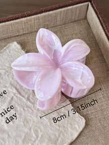 3pcs/Set 8cm/3.15in Ombre Flower Design White, Yellow, And Wine Red Plastic Hair Clips, Suitable For Women, Elegant, Minimalist, Versatile, Suitable For Daily, Party, Work Outfit, Back To School, Summer Hair Accessories, Fall/Winter Holiday Outfit Fashion Claw Clips Elegant Hair Claws Casual Hair Clutch Beauty Hair Jaw Clip