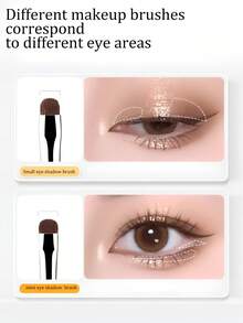 4pcs/2pcs Eye Shadow Brushes, Eye Detail Brush, Eyelid Makeup Brush, Eye Makeup Brush, Nylon Hair Durable Plastic Handle, Precise Eye Detail Painting, Mini Brush Head Eye Shadow Brush, Suitable For Professional Makeup Artists And Beginners, Christmas Gift