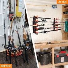 Wall Fishing Rod Holder Wall Fishing Rod Storage Rack Quick-Release Stick Latest - Multicolor - View 4