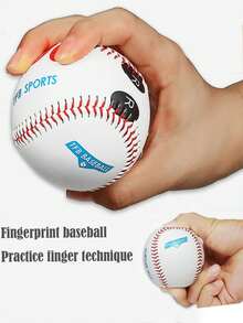 1pc 9-Inch Standard Baseball, Professional Soft/Hard Pitch Training Gear With Finger Placement Marks, Reusable For Various Training And Match Needs