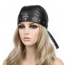 Icebanner Bandana Cross Pirate Men Women Sun Protection Cycling Cap Summer Hat Adjustable Sports Headband - 黑色 - 查看 1