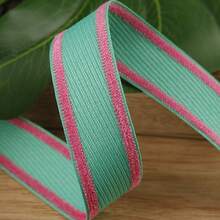 Contrast Color Grosgrain Ribbon, DIY Bow Hair Accessories, Clothing, Shoes, Flower, Hat, Gift Box Decoration, Double-Sided Striped Woven Tape - Multicolor - View 8
