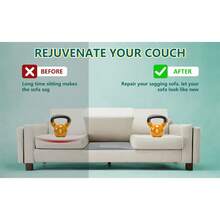 Coussin de canapé de 20 pouces x 20 pouces avec support en arche, coussin de siège de canapé en mousse haute densité pour réparer l'affaissement, plaque de support de remplacement pour coussin de canapé, support inférieur pour coussin de canapé - Gris - Voir 8