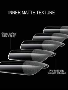 48pcs/Pack Transparent Matte Almond Shaped Acrylic False Nails, Matte Transparent Full Coverage Acrylic Gel Nail Kit, Press-On Nail Stickers Suitable For Nail Salon DIY - Clear - View 7