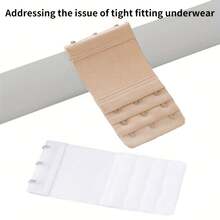 Bra Hook Extenders 3/9 Pcs - Adjustable Elastic Lingerie Extension Straps With 2,3,4 Rows Closure, Bra Back Widener For Comfort - 3 Pieces - View 7