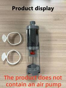 1pc Silent Transparent Aquarium Cleaner, Fish Tank Filter, Fish Waste Collector, And Aquarium Wastewater Filter. Made Of Plastic. Suitable For Aquarium Accessories And Pet Supplies. Suitable For Both Large And Small Aquariums. Requires An Air Pump - Multicolor - View 5