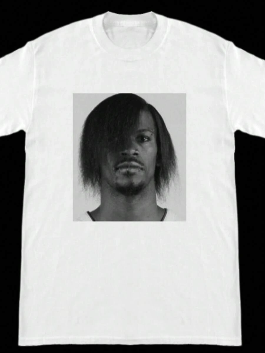 Jimmy Butler Emo Goth T-Shirt - 白色 - 查看 1