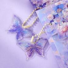 1 pieza/4 piezas, 60/240 hojas, Notas adhesivas de la colección Sueño de Mariposa, Notas moradas, Pegatinas de planificación, Pegatinas reutilizables, Perfectas para diarios manuscritos, Útiles escolares y de oficina, Regalo perfecto - Unitalla - Ver 6