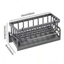 Plastic Kitchen Sink Sponge Rack, Kitchen Drain Rack Dish Sponge Organizer With Detachable Cloth Rack, Multifunctional Plastic Storage Rack For Sponge Soap And Brush, Soap Dispenser Brush Rack Storage For Bathroom, Kitchen Accessories Kitchen Items Kitchen Accessories Kitchen Tools - Multicolor - View 10
