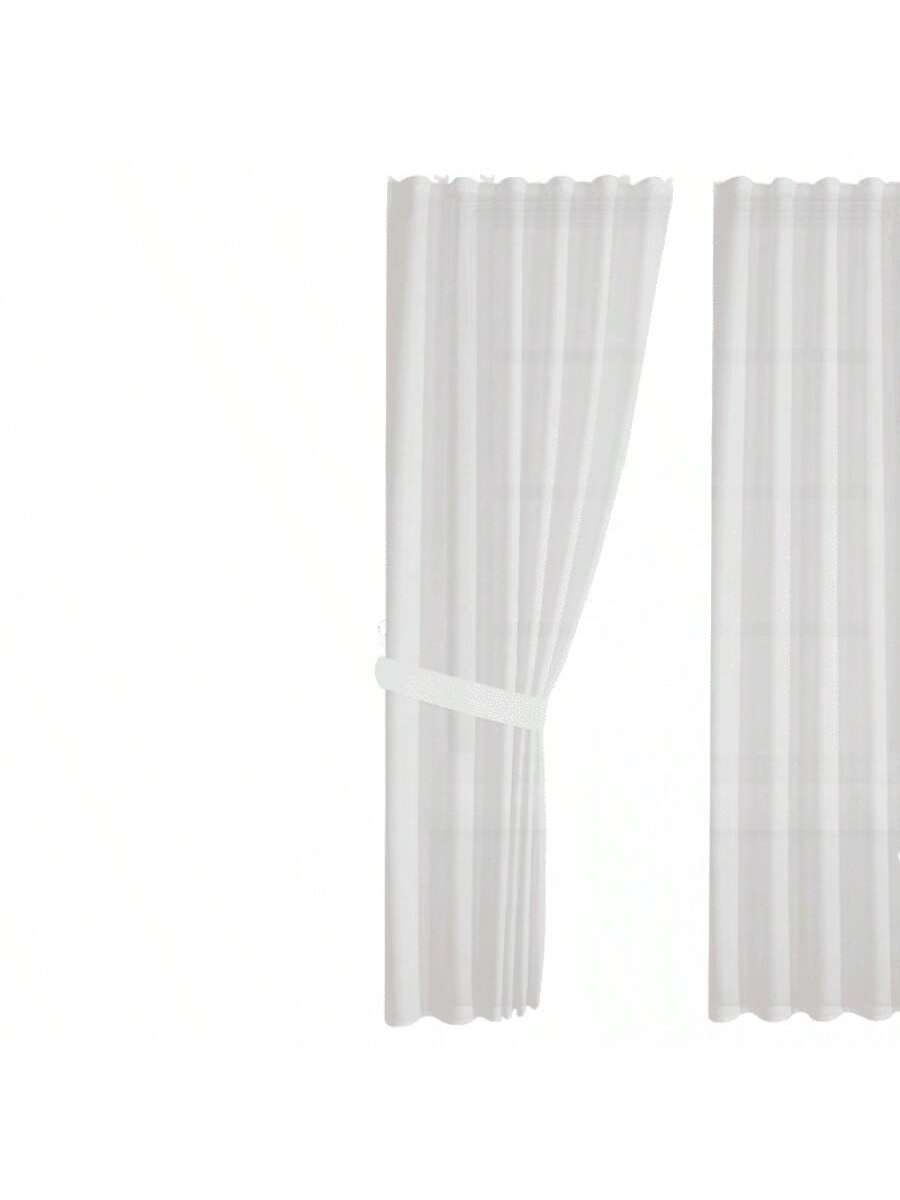 Cortinas transparentes Color Blanco de alta durabilidad de 140cm*225cm
