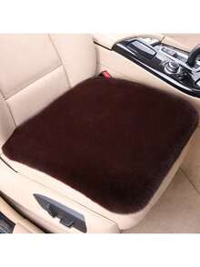 1pc Car Seat Cushion Winter Long Plush Seat Cushion Comfortable And Warm Car Seat Cover Backrest Long Plush Seat Cushion - Front Seat Cushion - View 6