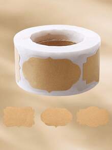 120pcs/300pcs Roll Pack Adhesive Gift Labels, Name Bottle Label Stickers, Self-Adhesive Handmade Multi-Purpose Christmas Labels, Used For Basic Cosmetics Decoration, Mason Jar Food Crafts, Christmas Gifts, And Merry Christmas