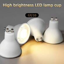 CANMEIJIA 3个/4个GU10灯座，兼容GU10 LED灯泡，电压85V-265V，暖白光、冷白光、中性白光、三色温可调，聚焦照明，光线柔和均匀，带来舒适的视觉体验，即插即用，安装更换简便，散热高效，适用于家庭和商业场所。 - LED燈泡GU10燈座 - 查看 3