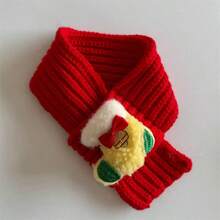 Christmas Cartoon Style Bell Bow Santa Claus Cat Dog Rabbit Red Scarf Pet Apparel Accessories, Fashionable - Multicolor - View 7