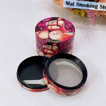 2英寸金属性感草药研磨器 4层手动研钵粉碎器 锌合金原烟草研磨器 烟草研磨器 香烟雪茄工具 吸烟配件礼品 - 彩色 - 查看 2