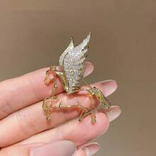 1pc Fashionable Zinc Alloy Brooch, New High-End Lapel Pin Suit Decoration, Zodiac Gift Suitable For Women's Daily Wear - Multicolor - View 6