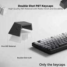 Juego de 133 teclas PBT - Perfil OEM, impresión lateral retroiluminada, compatible con teclados mecánicos MX (uso para juegos y oficina, solo teclas) - líneas de contorno - Ver 8