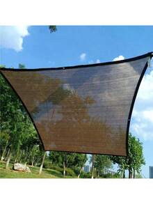 Anti UV Coffee Brown HDPE Sun Shade Sail Gazebo Sun Shade Cloth Privacy Screen Outdoor Sunshade Netting