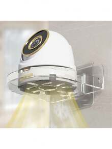 قاعدة حامل كاميرا جدارية عائمة قطعتان/قطعة واحدة، كاميرا مراقبة الحيوانات الأليفة داخلية، رف بدون ثقب، حامل صغير شفاف لاصق للسماعات والنباتات الصغيرة، نوعان من حوامل الجدار المتناسقة - متعدد الألوان - مشاهدة 9