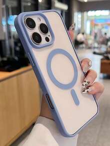 Casing Ponsel Magnetik Transparan Biru, Kompatibel dengan iPhone 16/15/14/13/12/11 Pro/Plus/Max/Mini/7/8/SE/16e/7P/X/XR/XsMax, Pelindung Anti Guncangan, Kompatibel dengan S25 Ultra/S24 Ultra/S23 FE/S22+ Hadiah Paskah Musim Semi - Puncak Biru Jauh - View 2
