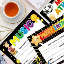 Student Of Award Certificate Graduation Certificates End Of School Year Awards Of Achievement Graduation Recognition Award Student Teacher Classroom Party Supplies 30 Pcs - Initial - View 4