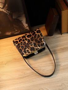 限量版经典豹纹女士单肩包