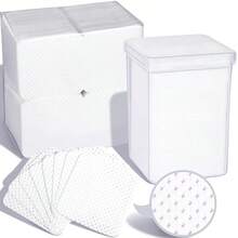 1000/400片装凝胶指甲油卸除湿巾清洁纸垫，无绒卸甲湿巾，清洁纸垫，批发化妆工具，清洁剂，美甲，指甲油卸除剂，无绒湿巾，清洁剂，纸垫 - 白色 - 查看 6