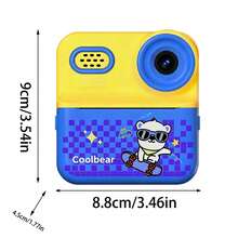 Children's Instant Print Camera With Memory Card, 2.4-Inch Screen, Built-In Stress-Relief Games, Perfect Christmas And Birthday Gift, Outdoor Photography Toy With Recording Support - Multicolor - View 9