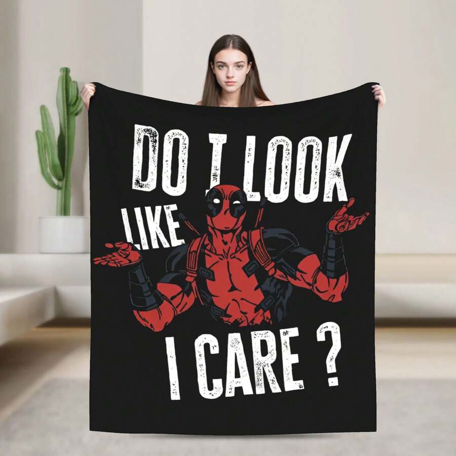 Deadpool Common Sense Is Tingling Blankets Flannel Awesome Soft Throw Blanket For Bedspread Autumn/Winter Outdoor - 6 - 查看 1