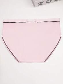 4 条装女士蝴蝶结纹理低腰多色性感可爱内裤