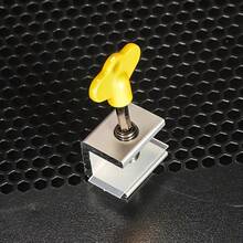 可调节窗锁，铝合金窗挡块带钥匙，水平滑动窗/门锁夹