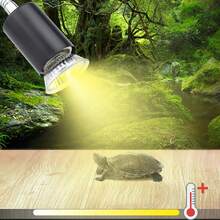 UVA UVB 爬行动物加热灯泡（2 个装），110V 可调 360° 旋转加热器，适用于龟缸、蜥蜴、蛇和活体植物栖息地 - 日規A型插(100V) - 查看 7