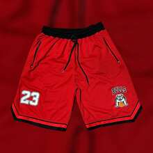 Summer Loose Pocket Drawstring Knot Sports Daily - Red - View 4