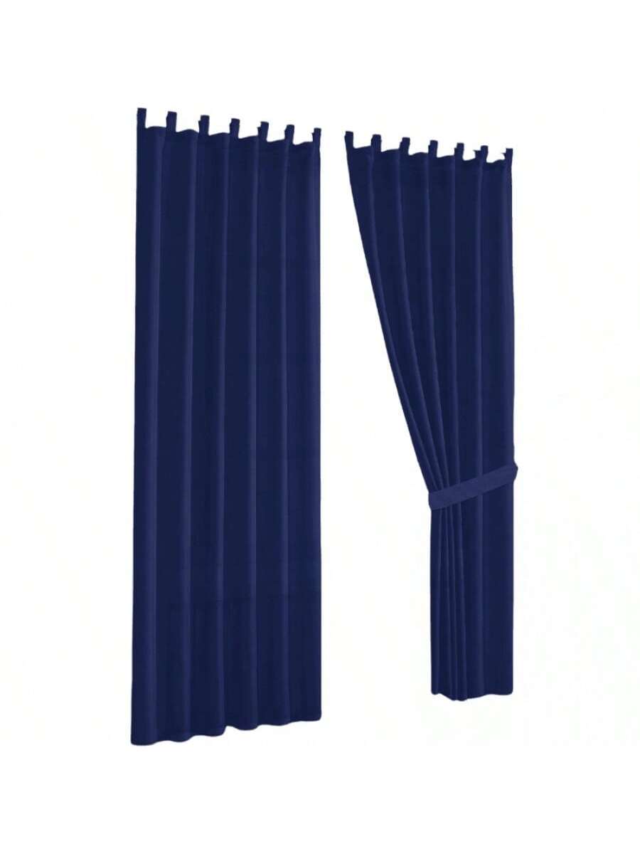 Cortinas transparentes Color Azul Zafiro de alta durabilidad de 140cm*225cm