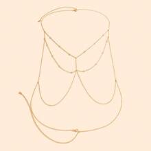 性感胸链配饰，女士性感水钻胸链，高端项链，女士比基尼身体链