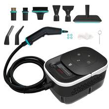 HONGMEI Portable Handheld Steam Cleaner With Brush Head, High-Pressure Steam Cleaner Suitable For Kitchen And Bathroom - Black and White - View 4