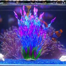 Artificial Aquarium Decor Plants, Underwater Plastic Plants, Aquarium Landscaping, Fish Tank Decorations - A - View 9