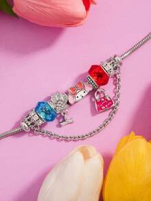 SANRIO 1 chiếc vòng tay hoạt hình Melody/Hello Kitty/Pompompurin/Kuromi dễ thương, thích hợp đeo hàng ngày, làm quà tặng cho bạn bè - Nhiều màu - Xem 5