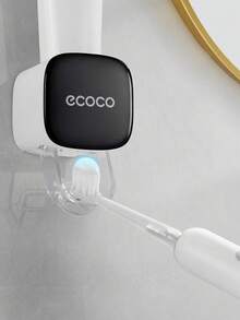 1个牙膏架，壁挂式牙膏架，免钻孔牙膏架，浴室收纳牙膏架，浴室整理牙膏架，粘贴式牙膏架，牙膏分配器架，简约牙膏架，家用牙膏架，厨房牙膏架 - 彩色 - 查看 6