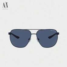 0AX2047S609980 Kính râm, unisex, phong cách công sở giản dị, thiết kế nhẹ và thoải mái, tròng kính phân cực UV, màu xanh lam. - Màu xanh lam - Xem 1