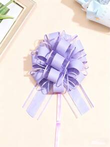 1/4/5er Pack Ziehschleifen-Set 6 Zoll Kordelzug Pompon-Schleife 7 Farben Rot Blau Lila Grün Rosa Gold Weiß Einfach zu ziehende Schleife Geschenkverpackung Akzent Blumenarrangement Partydekoration Heimdekoration - Mehrfarbig - Übersicht 6
