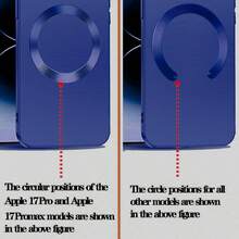 Phone Case Minimalist Matte Magnetic Metal Aircraft Style Shockproof Phone Case Protector Compatible With Iphone 11/12/13/14/15/16/17 Pro AMX/Apple Air Waterproof Anti-Fall Scratch Resistant - Dark Blue - View 7