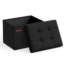 SONGMICS Storage Benches & Ottomans - Black - View 8