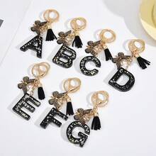 1pc Resin Letter Keychain, Initial Car Key Chain, Cute Colorful Letter Tag Bag Charm Keyring, Gift & Souvenir, Accessory, Y2K Gothic Style Backpack Lanyard With ID Holder, Car Accessories