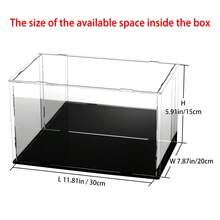 Acrylic Mirror, Box With Mirror, Highly Transparent Acrylic Display Box, Can Be Used For Collection, Figure Display, Clear Acrylic Display Case, With Mirror Base, Back Mirror, Dustproof Protection Showcase For Collectibles Memorabilia FigurinesFull Mitt Figure Case, Collection Case, Easy To Assemble, Stain Resistant, Gloves, Cleaning Cloth, Acrylic Case, Care Instructions, Instruction Manual - Black - View 26