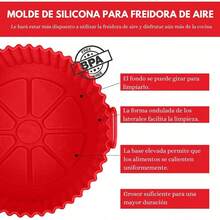 1 قطعة، خيارات متعددة الألوان، بطانات سيليكون لقدر الهواء المقلي تناسب قدور الهواء المقلي 3-5 كوارت - بديل قابل لإعادة الاستخدام لورق الخبز، اكسسوارات الفرن (الأعلى 8 بوصة، الأسفل 6.75 بوصة)