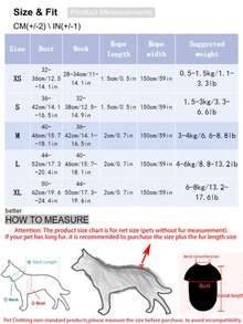 1 Set Breathable & Comfortable Polyester Pet Leash With Cute Teddy Bear Pattern, Suitable For Outdoor Walking Small Teddy Bear Dogs, Can Be Used With Dog Collar - Black - View 4